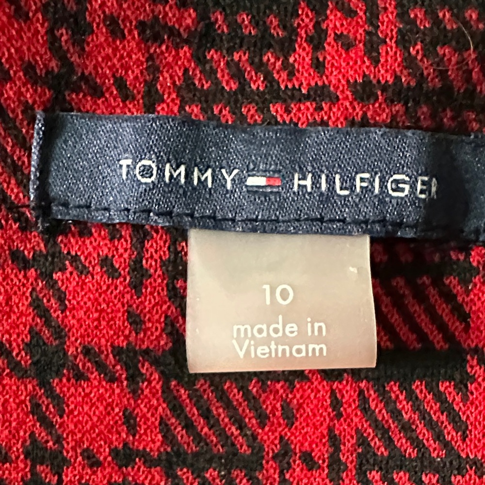Tommy Hilfiger Red and Black Plaid Dress size 10 - Picture 2 of 7